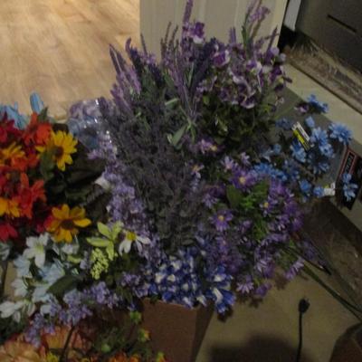 Artificial Flowers For Home Decor Or Crafting Lot J