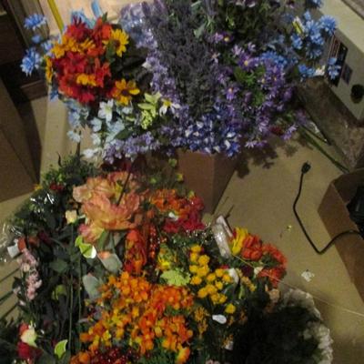 Artificial Flowers For Home Decor Or Crafting Lot J