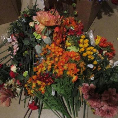 Artificial Flowers For Home Decor Or Crafting Lot J