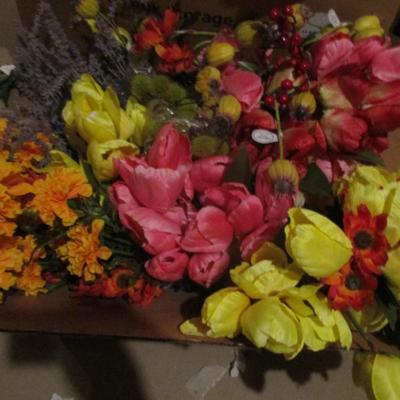 Artificial Flowers For Home Decor Or Crafting Lot K