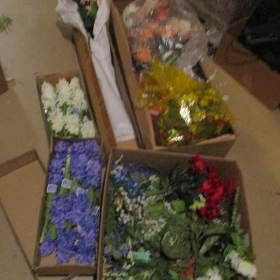Artificial Flowers For Home Decor Or Crafting Lot Q