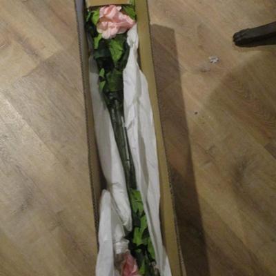 19 Boxes Of Faux Pink Peony Stems (6 Pieces) Per Box