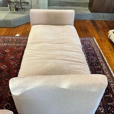 LR737 Vintage Mid Century Modern Open Arm Upholstered Bench