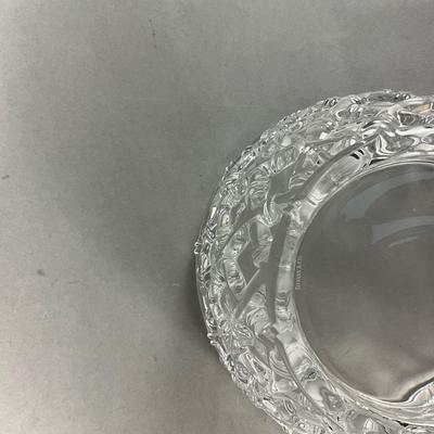 D741 Large Tiffany & Co. Crystal Bamboo Style Bowl