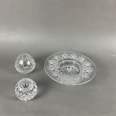 D742 Waterford Crystal 3pc Votive Candleholder Set
