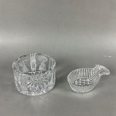 743 Waterford Crystal Millennium Wine Coaster with Pineapple Dish