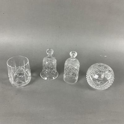 D744 Waterford Crystal Bells and Small Rose Bowl
