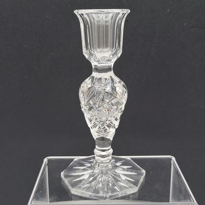 Decorative Cut Crystal Trio Candlestick Holder & Bowls