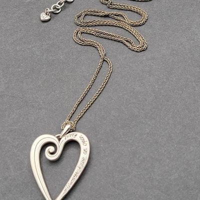 Two Brighton Necklaces Hearts Moon Stone