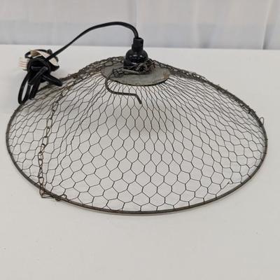 Chicken Wire Basket Hanging Light