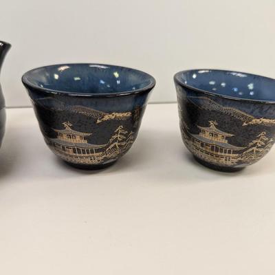 Hand Painted Japanese Tea Set