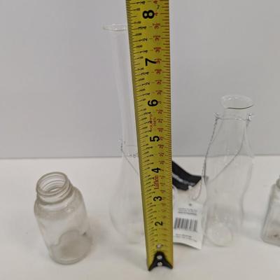 28 + Clear Glass Vases & Jars