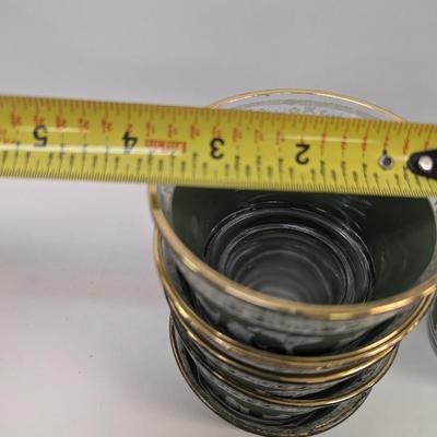 16 - Vintage Jeannette Helenic Green Classic Wedgwood Glasses
