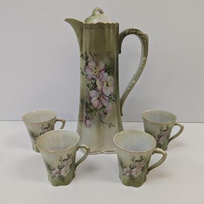 Vintage Hand Painted Nippon Chocolate Set