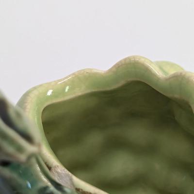 Vintage McCoy Green Grape Cluster Wall Pocket