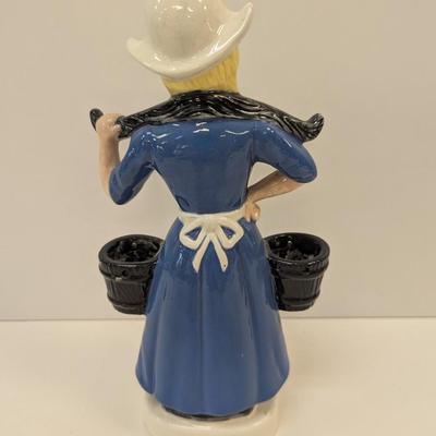 Approx 12" Glazed Porcelain Dutch Watering Girl Cast 1977