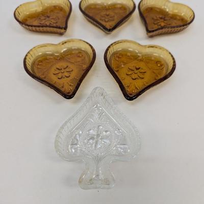 Vintage Tiara Indiana Sandwich Glass Nut Candy Dishes