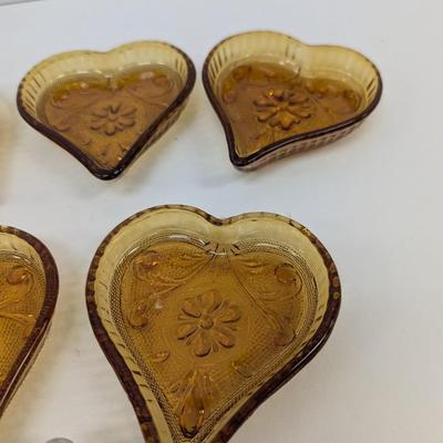 Vintage Tiara Indiana Sandwich Glass Nut Candy Dishes