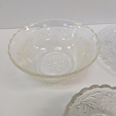 Vintage Tiera Glass Dishes