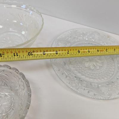Vintage Tiera Glass Dishes