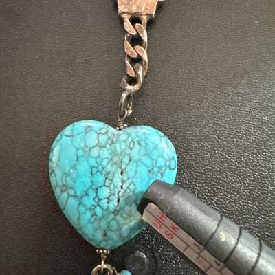 Sterling Silver / Turquoise Key Chain