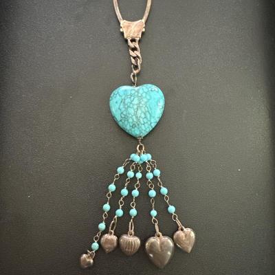 Sterling Silver / Turquoise Key Chain