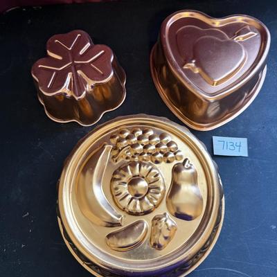 Copper jello/cake molds