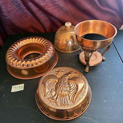 Copper jello/cake molds