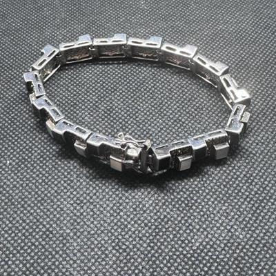 Sterling Silver Tennis Bracelet