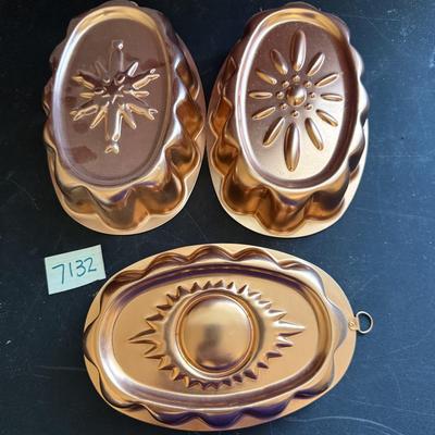 Copper jello/cake molds
