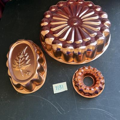 Copper jello/cake molds