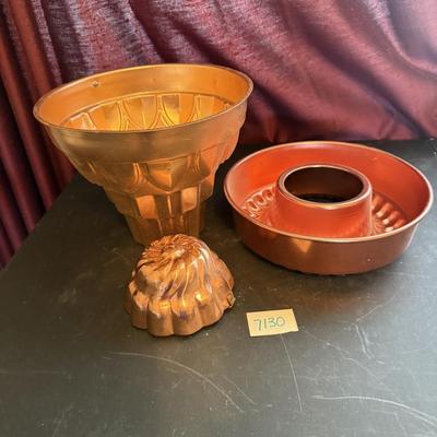 Copper jello/cake molds