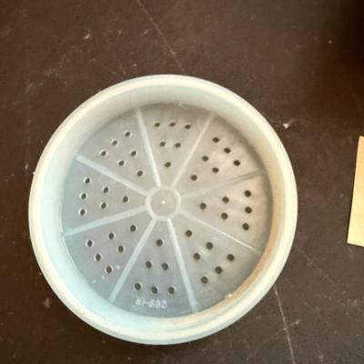 Wagon wheel coasters-Tupperware