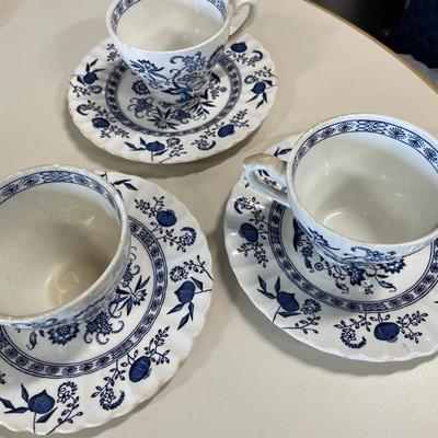 Blue Nordic tea set