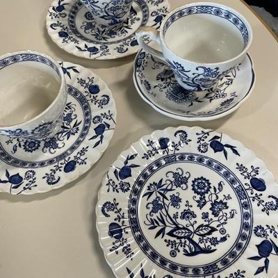 Blue Nordic tea set