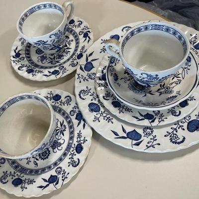 Blue Nordic tea set