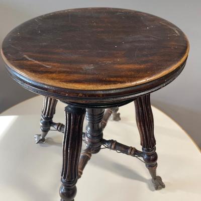 Clawfoot piano stool
