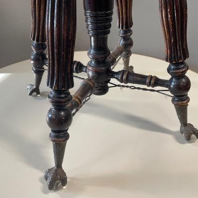 Clawfoot piano stool