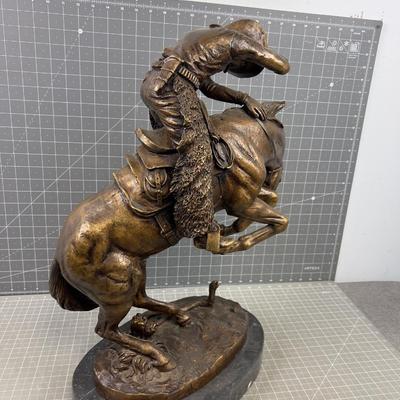 The RATTLESNAKE By Frederic Remington in Bronze