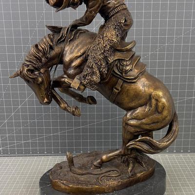 The RATTLESNAKE By Frederic Remington in Bronze