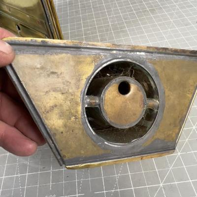 Antique Brass Light Lantern E G & S 1917 Date
