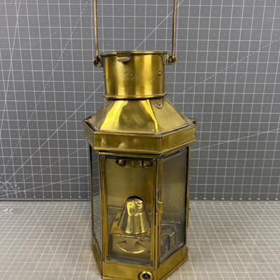 Bullpit Burningham 1913 Antique Brass Lantern Ships Light