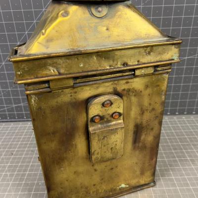 Bullpit Burningham 1913 Antique Brass Lantern Ships Light