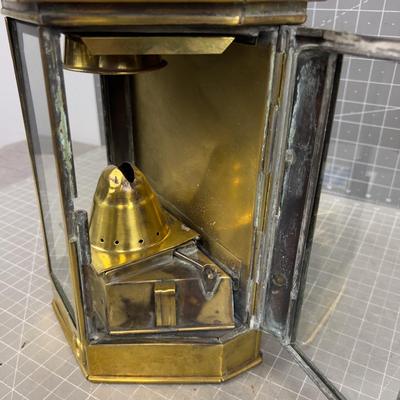 Bullpit Burningham 1913 Antique Brass Lantern Ships Light