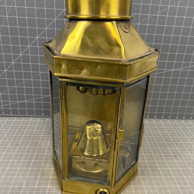 Bullpit Burningham 1913 Antique Brass Lantern Ships Light