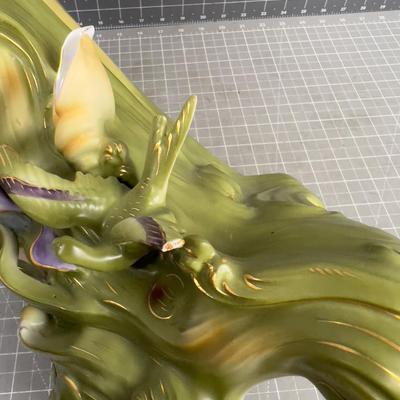 Saxony Germany Art Nouveau VASE WOW! Pretty! 