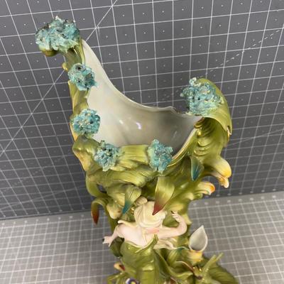 Saxony Germany Art Nouveau VASE WOW! Pretty! 