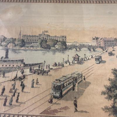 Framed TAPESTRY of Stockholm, Sweden WOW! Impressive
