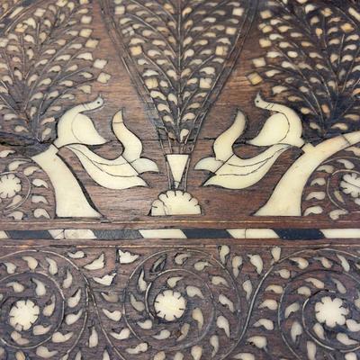 Beautiful! Indian Ebony and Bone Inlay Dining Table - Incredible!!!