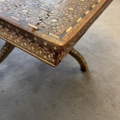Beautiful! Indian Ebony and Bone Inlay Dining Table - Incredible!!!